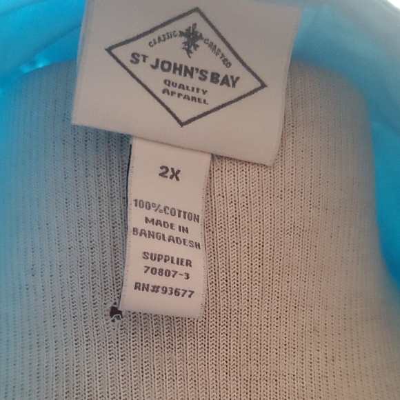 St. John's Bay Blue Blouse - Picture 6 of 7